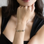 TIME MOVEMENT BLUE DIAMOND BRACELET