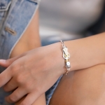 TIME MOVEMENT BLUE DIAMOND BRACELET