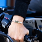 TIME MOVEMENT BLUE DIAMOND BRACELET