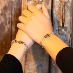 TIME MOVEMENT BLUE DIAMOND BRACELET