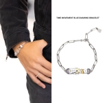 TIME MOVEMENT BLUE DIAMOND BRACELET