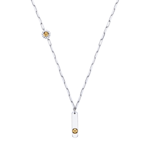 TIME SCREW COGWHEEL NECKLACE