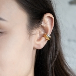 TIME SCREW COGWHEEL EAR CUFF
