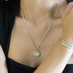 TIME COGWHEEL COIN NECKLACE