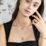 TIME COGWHEEL COIN NECKLACE