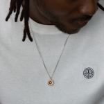 TIME COGWHEEL COIN NECKLACE