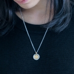 TIME COGWHEEL COIN NECKLACE