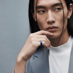 LA LIGNE NAVY CERAMIC BAND