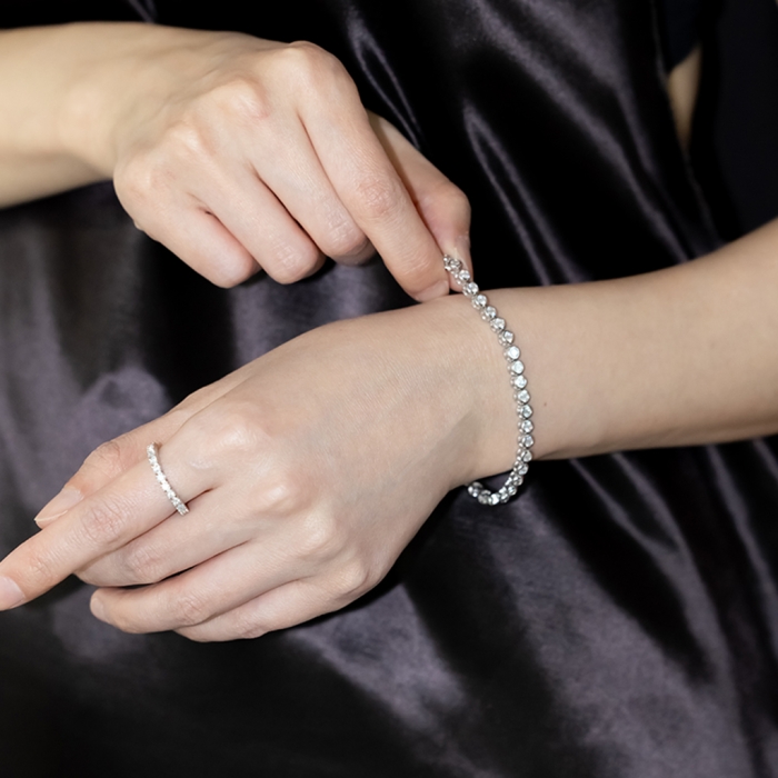 BB BEZEL TENNIS BRACELET 3.0