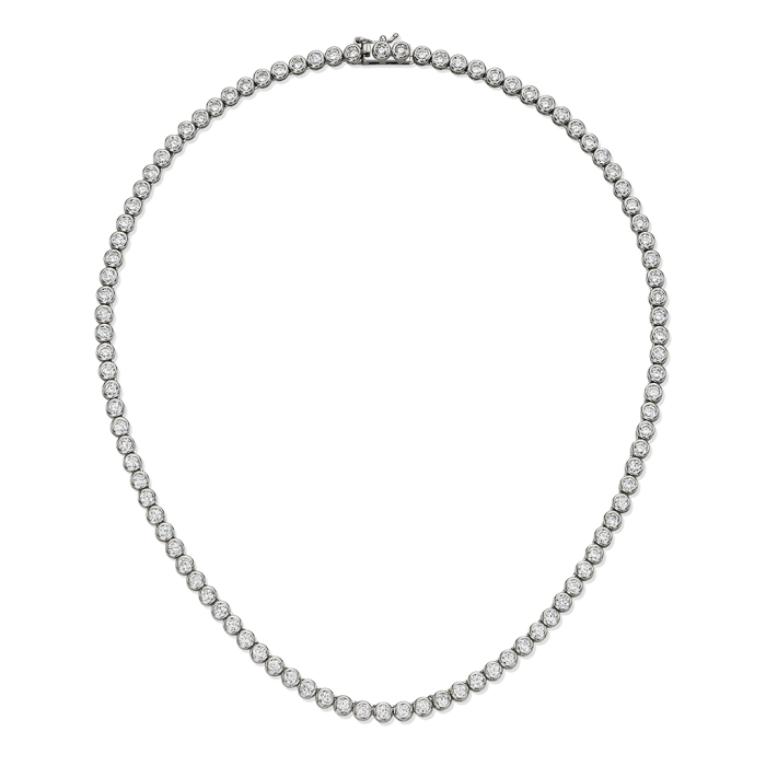 BB BEZEL TENNIS NECKLACE