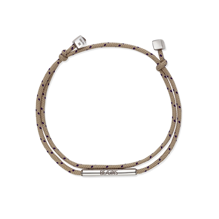 LA LIGNE DOUBLE STRING BRACELET BEIGE DOT