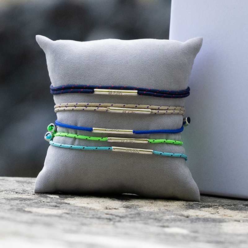 LA LIGNE DOUBLE STRING BRACELET NAVY DOT
