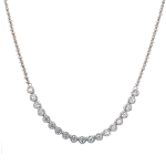BB BEZEL TENNIS RUGBY BALL CHAIN NECKLACE