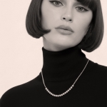 BB BEZEL TENNIS RUGBY BALL CHAIN NECKLACE