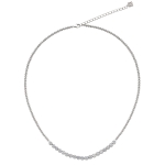 BB BEZEL TENNIS RUGBY BALL CHAIN NECKLACE