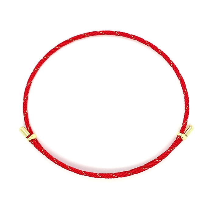 LA LIGNE BANGLE STRING BRACELET RED GOLD