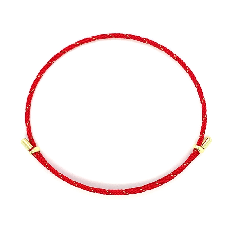 LA LIGNE BANGLE STRING BRACELET RED GOLD