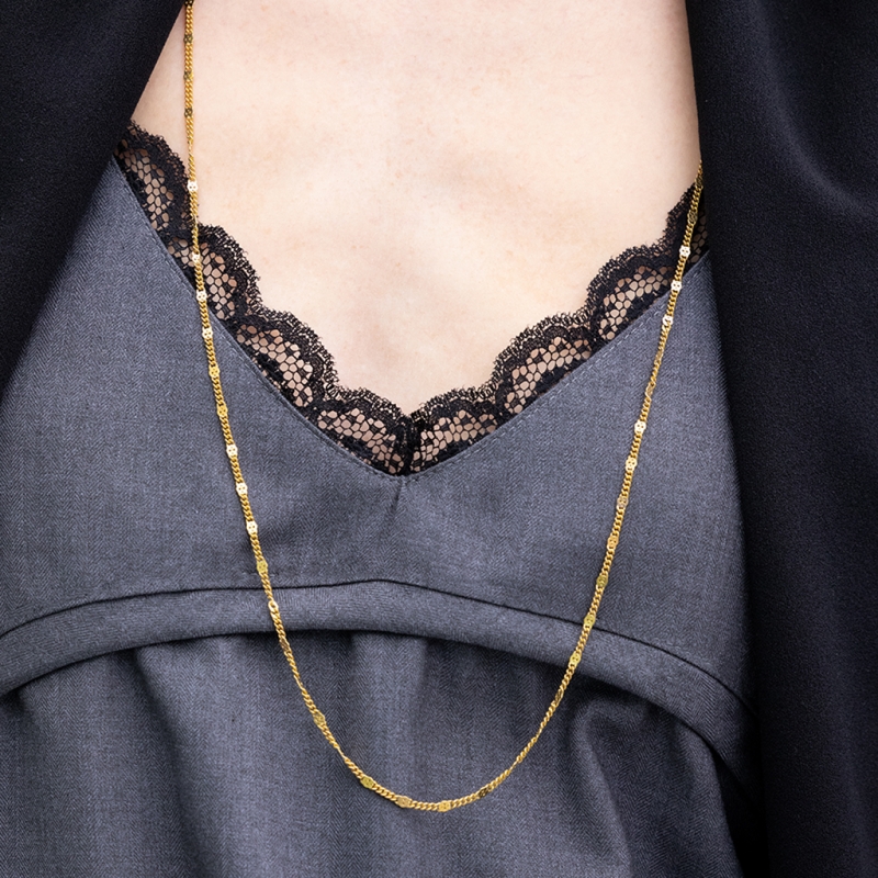 LA LIGNE DROP DOUBLE LONG NECKLACE