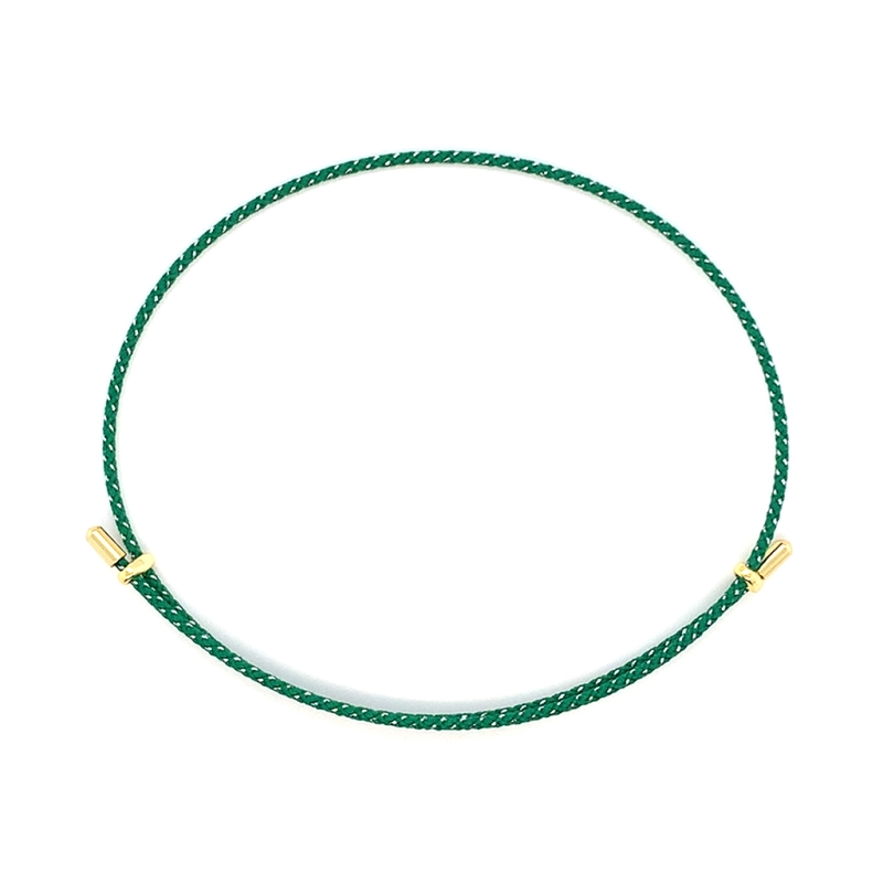 LA LIGNE BANGLE STRING BRACELET GREEN