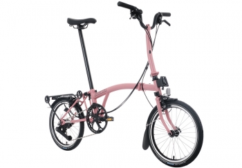 브롬톤 C 라인 익스플로어&랙 - Mid (12단, 플라밍고 핑크)