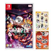 닌텐도 스위치 귀멸의 칼날 히노카미 혈풍담 한글판+스티커 2종