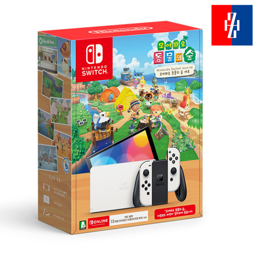 닌텐도 스위치 OLED 본체 동물의 숲 에디션