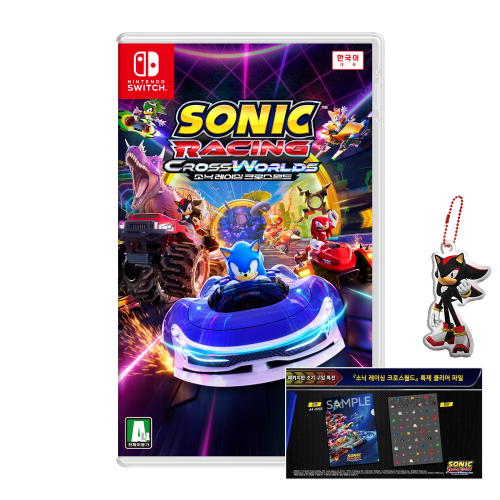 닌텐도 스위치 소닉 레이싱 크로스월드 [예약특전 A4클리어파일 / 소닉 섀도우 말랑키링]