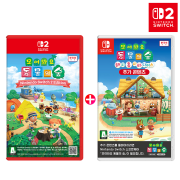 닌텐도 스위치2 모여봐요 동물의숲 + 해피 홈 파라다이스 확장팩 세트