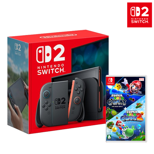 닌텐도 스위치2 본체+스위치 슈퍼 마리오 갤럭시 + 슈퍼 마리오 갤럭시 2