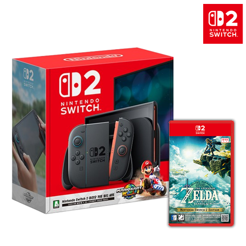 닌텐도 스위치2 마리오 카트 월드 세트+스위치2 젤다의 전설 티어스 오브 더 킹덤 2 에디션