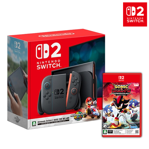 닌텐도 스위치2 마리오 카트 월드 세트+스위치2 소닉 섀도우 제너레이션즈
