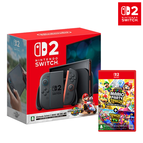 닌텐도 스위치2 마리오 카트 월드 세트+스위치2 슈퍼 마리오 파티 잼버리 닌텐도 스위치2 에디션+잼버리TV