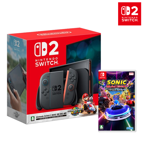 닌텐도 스위치2 마리오 카트 월드 세트+스위치 소닉 레이싱 크로스월드 [소닉 A4클리어파일 / 소닉 섀도우 말랑키링 증정]