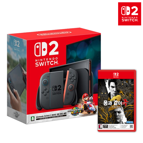 닌텐도 스위치2 마리오 카트 월드 세트+스위치2 용과같이 극2 [예약특전 일러스트 색지 증정]