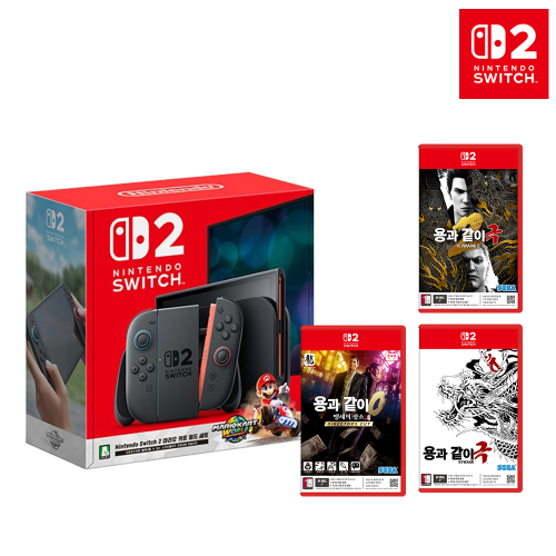 닌텐도 스위치2 마리오 카트 월드 세트+스위치2 용과같이 제로 + 극1 + 극2 [특전 3종 증정]