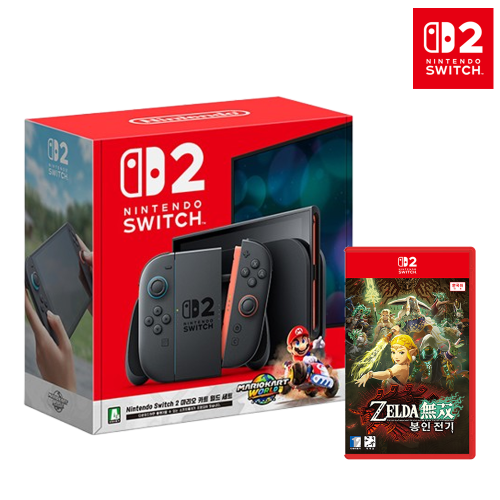닌텐도 스위치2 마리오 카트 월드 세트+스위치2 젤다무쌍 봉인전기