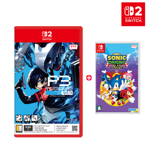 닌텐도 스위치 2 페르소나3 리로드+스위치 소닉 오리진스 플러스 세트 [특전 2종 증정]