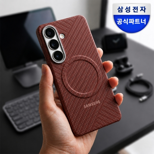 삼성전자 갤럭시 S26 카본 마그넷 케이스 레드