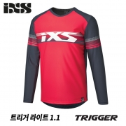 iXS 트리거 라이트 1.1 긴팔 저지 -레드-마린