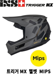 iXS 트리거 MX 1.0 그래픽 Mips 풀페이스 헬멧 / 맷 블랙-오렌지