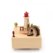 원목 등대 오르골 나무 LightHouse Wooden Music Box