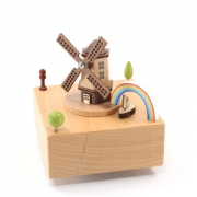 원목 풍차 오르골 나무 Windmill Wooden Music Box
