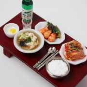 콩나물 해장국 상차림 세트 미니어처