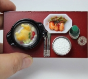 삼계탕 상차림 정식 미니어처