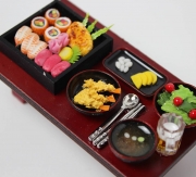 모듬 초밥 2TYPE 상차림 세트 미니어처