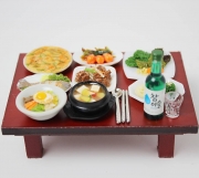 비빔밥 한정식 세트 미니어처