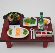모듬회 상차림 세트 미니어처