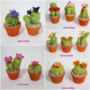 납골당꾸미기 선인장화분(대) 미니어처 추모꽃 추모화분 장식 봉안당 추모관 제사상