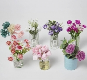 꽃화병 미니어처 추모관 봉안당 제사상 납골당조화 인조꽃 유리병 화분 납골당꾸미기