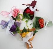 납골당꾸미기 장미 꽃다발 5종 조화 가짜꽃 추모관 봉안당 장식 소품 납골당꽃다발 미니어처